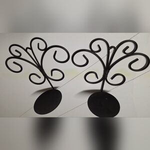 Metal Wall Candle Sconce Holder Set of 2 Hanging Wall Mounted 10”H X 10”W X 5” D